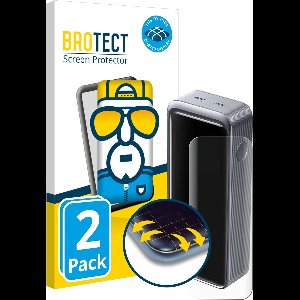 BROTECT - Screenprotector voor Anker Prime 12000 - Folie Beschermfolie transparant volledig dekking - 2 Stuks
