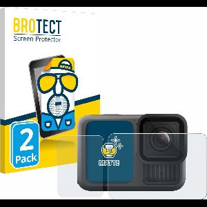 BROTECT - Screenprotector voor GoPro Hero 13 Black - Folie Beschermfolie matte 2 Stuks