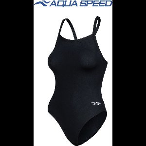 Aqua Speed Ana Badpak – Sportbadpak, Tight Fit, Sneldrogend, UPF50 UV-bescherming en Chloorbestendig - Maat 38 - Zwart