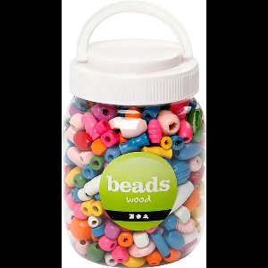 CC Houten Kralen 5-28 mm Multimix Groot 466 stuks