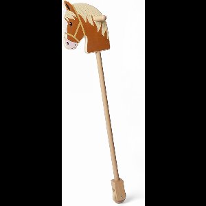 BigJigs houten hobbelpaard speelgoed - duurzaam houten stokpaard.