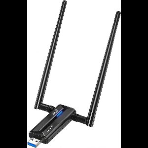 EDUP WiFi 6E Adapter USB - 5400Mbps - Dual Antenne - Hoge Prestaties - 2.4/5/6 GHz Tri-band - Ideaal voor Streaming en Gaming