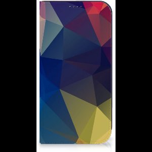 iPhone 15 Pro Max Stand Case Polygon Dark