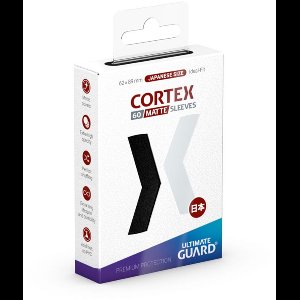 Ultimate Guard Cortex Sleeves Matte Japanese Size (60) - Black