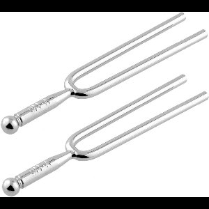 JHubers Goods - Set van 2 stemvorken in A440 Hz van roestvrij staal voor muziekinstrumenten - gitaar en viool tuner - Hoge kwaliteit stemvorken met standaard frequentie