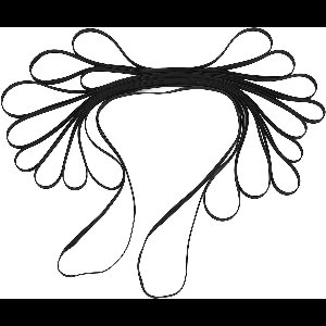 JHubers Goods - Draaitafelriem 10 St Hoge Elasticiteit Rubberen Band voor Platenspeler CD DVD-speler Fonograaf - Soepel aan Beide Kanten