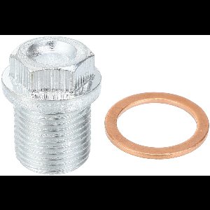 M18x1.5 Steel Engine Oil Drain Plug Screw With Sealing Ring for Volvo XC60 XC90 S90 S70 C70 for Ford Focus Silver Color