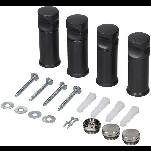 Elektrische badkamerradiator met verwarmingselement 1200W 500x1500 mm antraciet gebogen met zijaansluiting & thermostaat Digitaal display LuxeBath