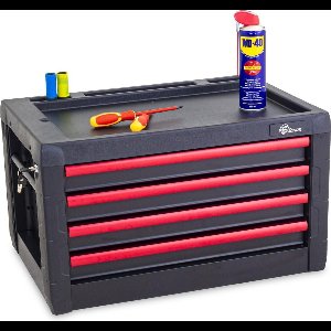 Ragnor Gereedschapskist – Leeg – 4 Lades – Afsluitbaar / met Slot – Incl. Gatenbord