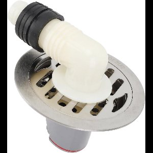 Allecto Premium - RVS Ronde Afvoerset 10 cm - Geurpreventie - Voor Doucheafvoer - Haarzeef - Geschikt voor 50-75 mm Buizen