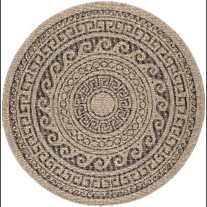 Buitenkleed vloerkleed Comilla (black 0887) - ⌀ 200 cm