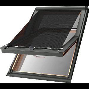 Buitenzonwering - Tegen hitte - Zwart - Handbediend - Geschikt voor VELUX dakramen met maatcodes: P04, P06, P10, PK04, PK06, PK08, PK10, 3