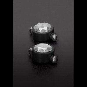 Triune - Nipple Pincher with Swarovski - White