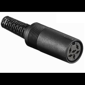 6p DIN connector vrouwelijk