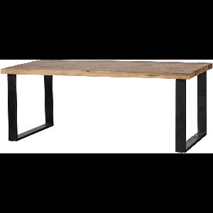 Mangohouten Eettafel Britt Rechthoek 280x120 cm Mahom Industrieel - Dinertafel van Mangohout & Metaal - Industriële Eettafel