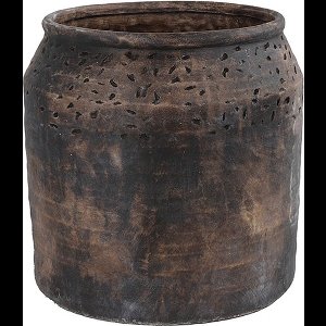 Countryfield Bloempot Elles L bruin aardewerk