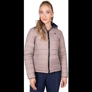 QHP Omkeerbare jas Summer focus - maat 38 - beige/navy