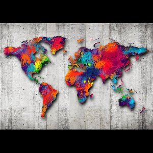 Fotobehangkoning - Behang - Vliesbehang - Fotobehang - Concrete World - 400 x 280 cm