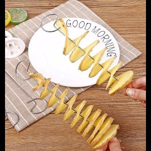 *** Aardappel Spiraal Sijder Schiller en Potato Slicer Cutter in één handige tool - van Heble® ***