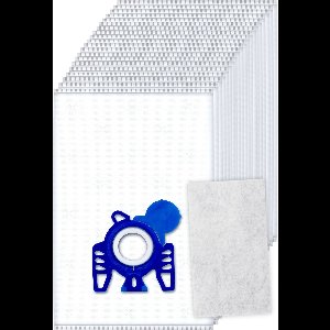 20x Dparts stofzuigerzakken geschikt voor Miele GN - met motorfilter - HyClean 3D Efficiency gn stofzakken - Complete C2 C3 - Classic C1 - S8 S5 S2 - MI40 zakken