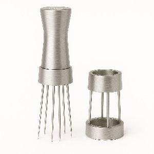 Adore Maison Barista | WDT Tool met 10 Naalden & Houder – Espresso Verdeler – Koffie Distributeur – WDT Tool Silver – Barista Accessoire voor Perfecte Espresso Extractie