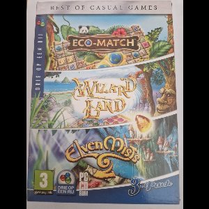 Best of Casual Games box Eco-Match, Wizard Land en Elven Mists 2 (PC games / Windows)