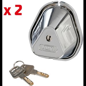 Bedrijfswagen slot 2x | Bestelwagen | auto | deurslot | 6 fixatiepunten | te gebruiken voor schuifdeuren en scharnierende deuren van bestelwagens