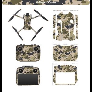 Stickers - Desert Camo - voor DJI Mini 4 Pro - RC 2