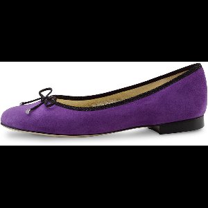 Werner Kern Andy Ballerina Schoenen voor Dames - Violet en Zwart - Suède - Lederen zool - Instappers - Ballerina's met Hakje - Werner Kern Ballerinas - Paars - 40