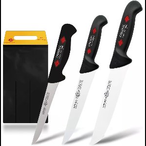 Eikaso Solingen Solingen Messenset – 3-Delig – Uitbeenmes, Steekmes & Vleesmes – Gemaakt in Solingen – Ergonomisch Ontwerp