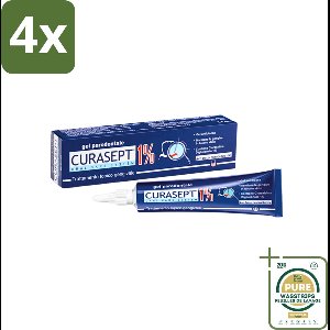 Curasept - Parodontaal Gel - Chloorhexidine 1% - Voor Parodontitis & Tandvleesproblemen - 30 ml - Voordeelverpakking - 4 stuks - Tandvleesproblemen - Parodontitis