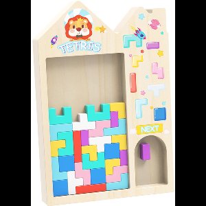 Houten Tetris-speelgoed voor kinderen, creatieve bouwpuzzel, logische puzzel, hulpmiddel voor vroege educatie