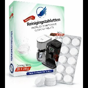 Reinigings tabletten Koffiemachine - 20 stuks - Fosfaatvrij - Perfect voor Jura, Siemens, Krups, DeLonghi, Philips & Bosch