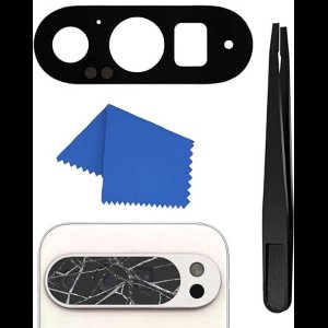 Glazen Lens Achtercamera Geschikt voor Google Pixel 9 - Inclusief Dubbelzijdige Tape, Pincet en Doek