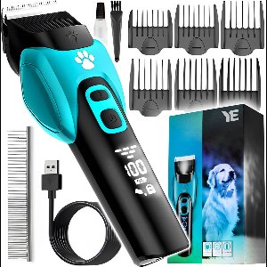 Ye Professionele Hondentondeuse / Stille Tondeuse - Draadloos - 5 Standen - Hondentrimmer Voor Alle Vachten - Ook Voor Katten - LCD Scherm