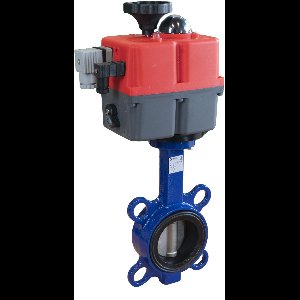 Elektrische Vlinderklep DN50 24-240V AC/DC Wafer GGG40 EPDM Drinkwater J+J - V2SCR