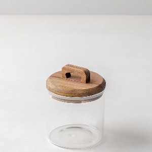 Glazen Voorraadpot met Bamboe Deksel- Setvan 3 – 80cl / 2,6L – Luchtdichte Opbergpot van Borosilicaatglas – Stijlvolle Bewaarpot voor Keuken & Decoratie