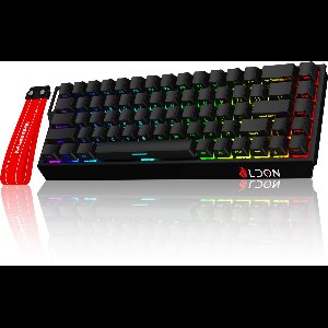 LDON Mide68 -Magnetic Switch Wired Gaming Toetsenbord - 68keys - RGB - Side Printed PBT Keycaps - Decorative Lanyard - 8Khz - 0.01mmRT - 0.125ms - Ondersteuning voor driveraanpassing - Beste prijs-kwaliteitverhouding - Edele zwarte