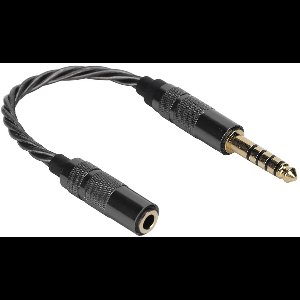 Egoods - Audio-adapterkabel 4,4 mm gebalanceerde mannelijke naar 3,5 mm stereo vrouwelijke adapter - Verzilverd - Hoofdtelefoonkabel - Geschikt voor NW-ZX507 DMP-Z1 NW-ZX300A NW-WM1Z