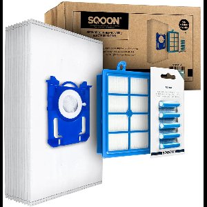 SQOON® Serviceset geschikt voor Philips, AEG, Electrolux stofzuigers - Gelijk aan model: FC8031 - Met HEPA-filter en geurstaafjes voor schone en frisse lucht tijdens het stofzuigen