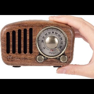 Stunq® Draagbare Retro Houten Radio met Bluetooth en MP3 Functies voor Optimaal Geluidsgenot