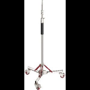 NEEWER Pro 100% roestvrijstalen lichtstatief met wieltjes, zwaar belastbaar, max. hoogte 305 cm (10 voet), ingeklapte hoogte 120 cm (3,9 voet) voor reflectoren, monolichten en andere apparatuur