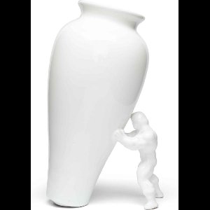 Jasmin Djerzic Vaas My Superhero White | Small  | Ø9 x H7,5 cm