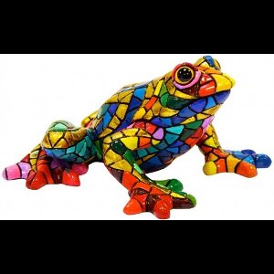 Barcino mozaiek Carnaval Kikker (drie groottes)