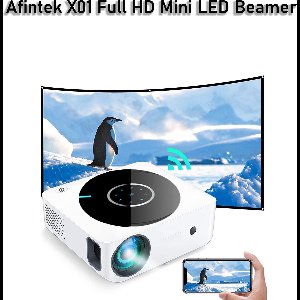 Afintek X01 Native Full HD 1080p Mini LED Beamer - WiFi - 4D keystone - 6500 lumen