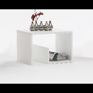 FMD - Salontafel - 2-in-1 - 59,1x35,8x37,8 - cm - wit