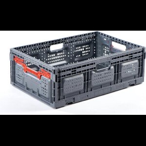 Alpac Klapkrat - Vouwkrat - 600 x 400 x 219 mm - 46 L - Grijs