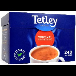 Tetley Schwarztee – 240 Teebeutel (750g) Großpackung | Klassischer Englischer Schwarztee im Teebeutel für den täglichen Genuss | Aromatisch & belebend | Ideal für Büro & Zuhause | Mit Kajal Sticker