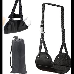 Airplane Foot Hammock, Adjustable Long Flight Sling, 1 Comfortable Legs Support Portable Height, Feet Hanger Travel Footrest for Airplane Vehicle High-Speed Rail