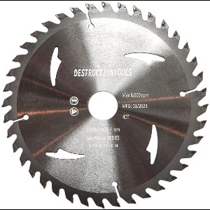 tct cirkelzaagblad 180mm - hout - D180mm, asgat 25,4mm - SawMaster series | Destructiontools